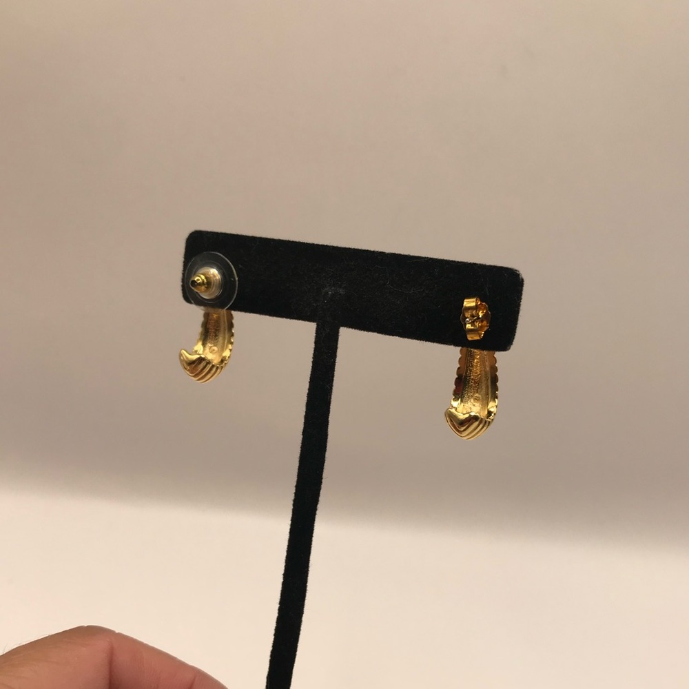 Gold-Tone Convertible Earrings - Picture 7 of 8